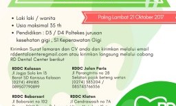 Lowongan Kerja - RD Dental Center
